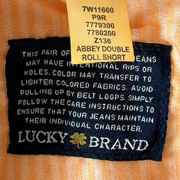 Lucky Brand Abbey Short w Frayed Roll-Up Hems Orange - Picture 12 of 13